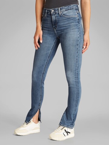 Skinny Jeans de la Calvin Klein Jeans pe albastru: față