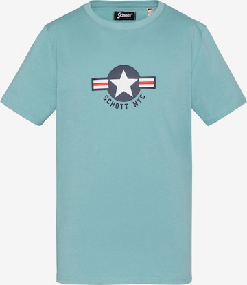 Sweat Schott NYC en bleu : devant