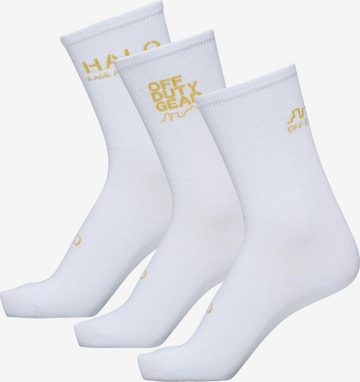 Chaussettes HALO en blanc : devant