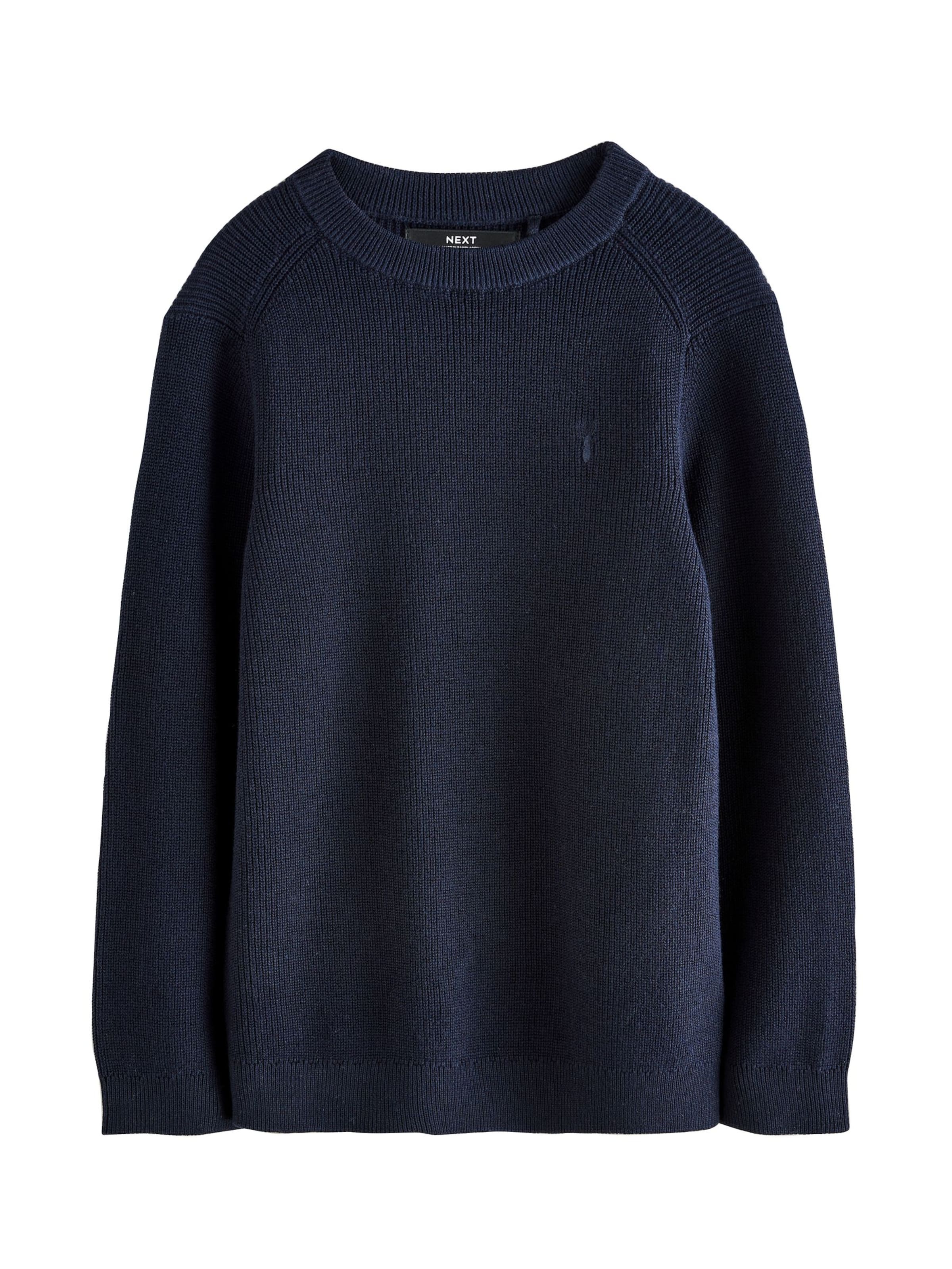 Next Pulóver - kék: elől