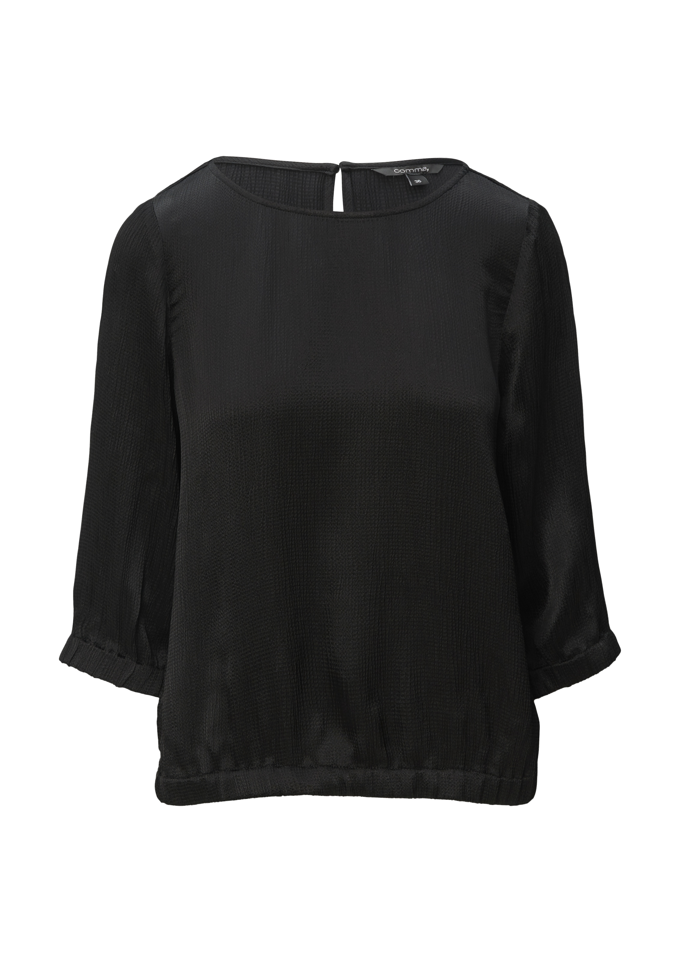 COMMA Bluse in Schwarz: Vorderseite