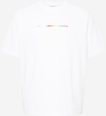Calvin Klein Shirt 'PRIDE' in White: front