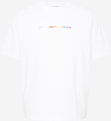 Calvin Klein Shirt 'PRIDE' in White: front