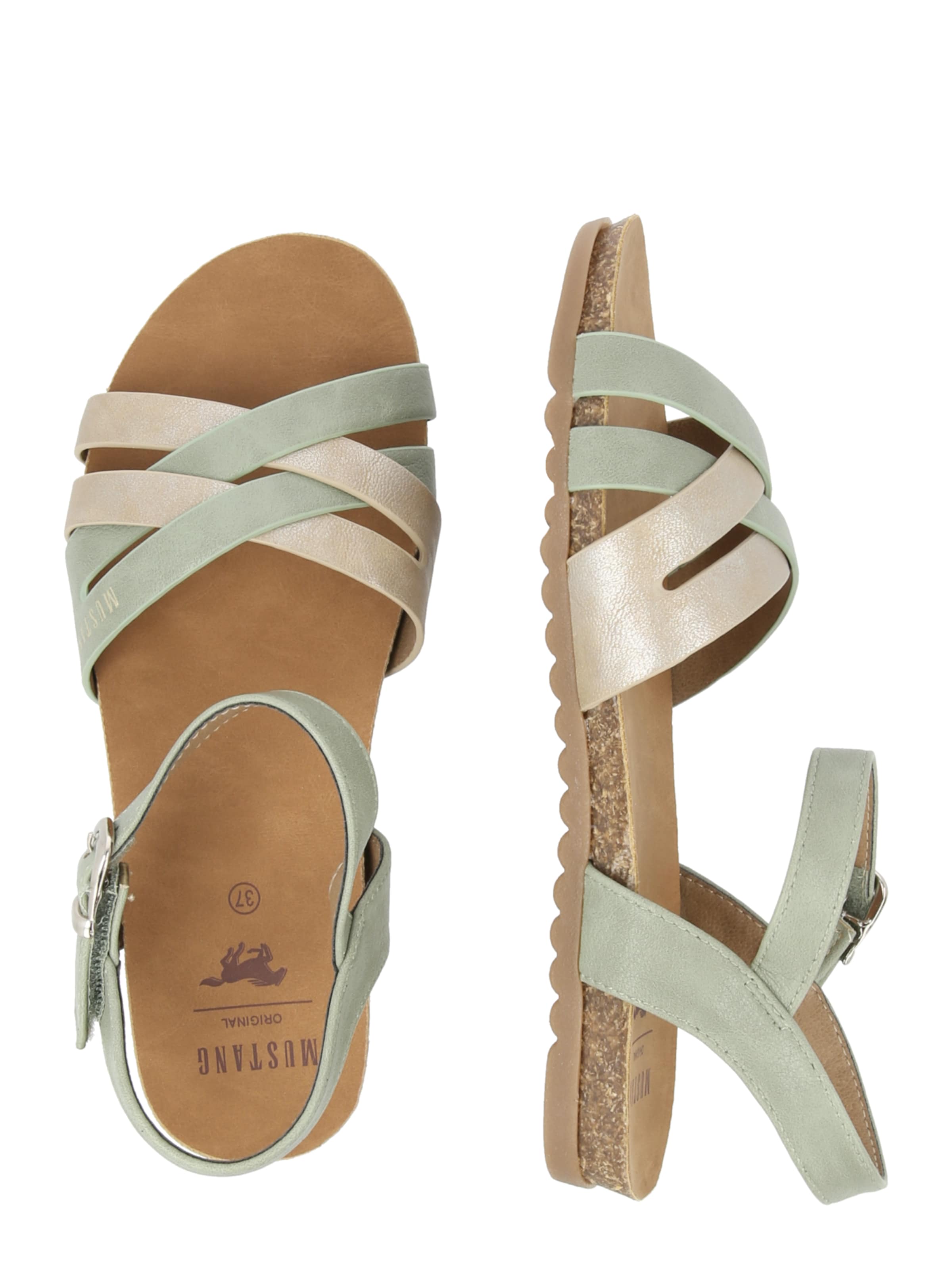 MUSTANG Sandalen met riem in Groen