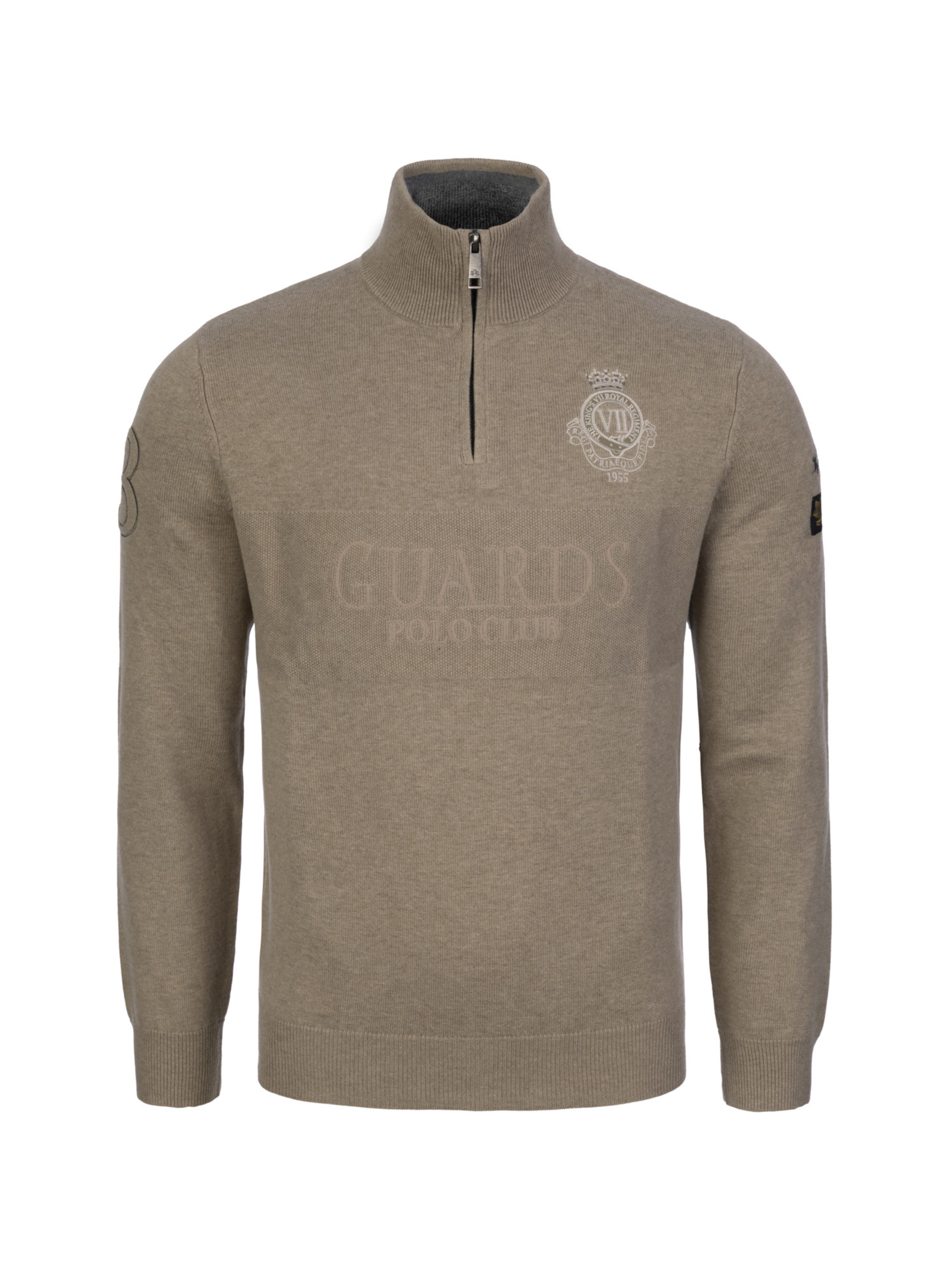 La Martina - Pullover 'MBSG30' em bege: frente