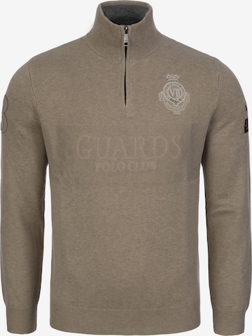 La Martina Trui 'MBSG30' in Beige: voorkant