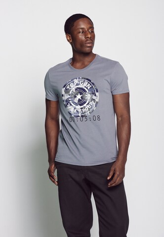 TOP GUN Shirt in Grey: front