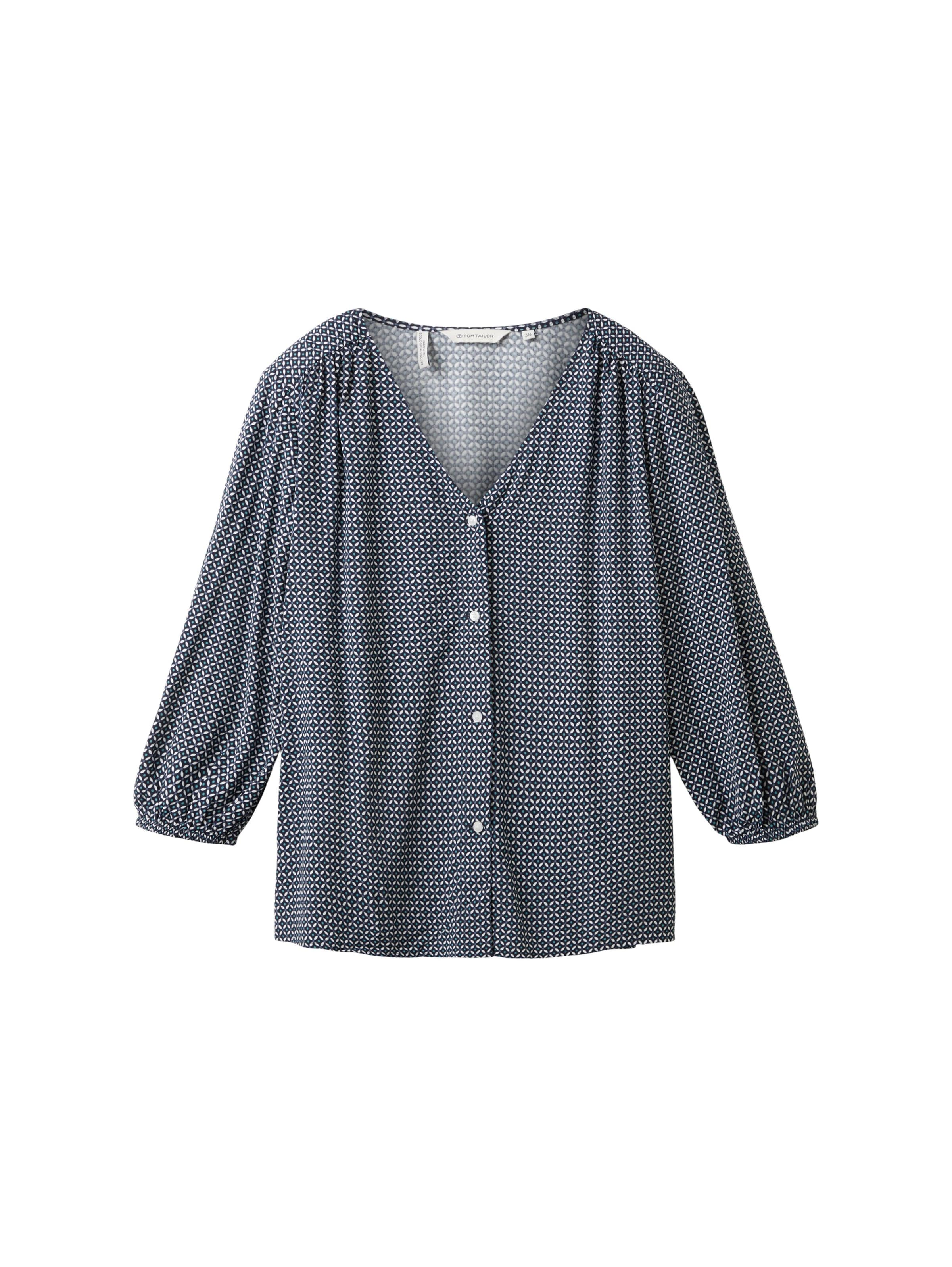 TOM TAILOR Blouse in Blauw: voorkant