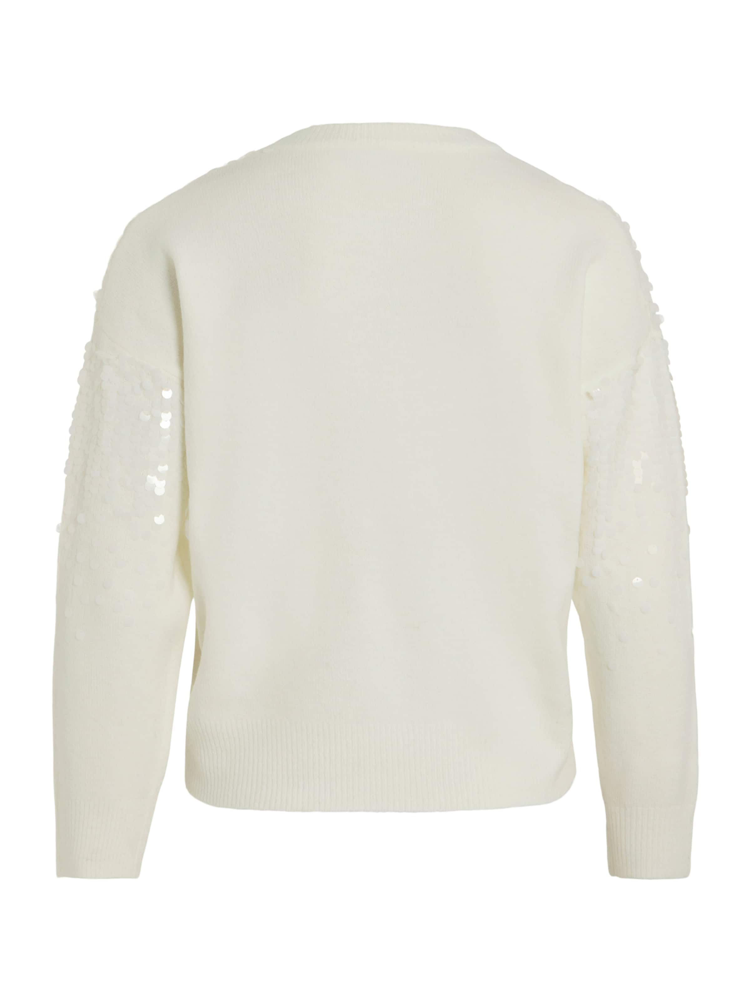 VILA Sweater 'VISIQUIN' in White