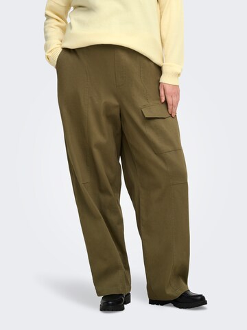 ONLY Carmakoma - Barrel Pantalón cargo 'CARINA ' en verde: frente