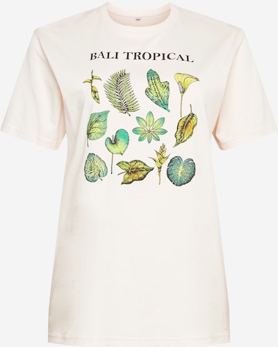 Mister Tee Curvy Särk 'Bali Tropical' kreem / roheline, Tootevaade
