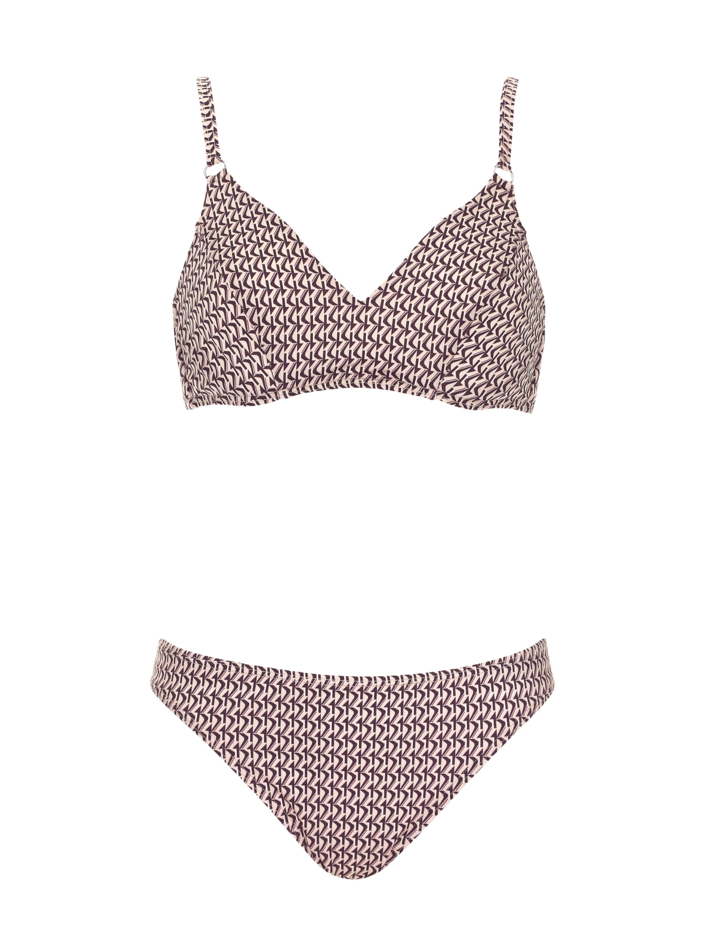 OLYMPIA Bustier Bikini i rød: forside