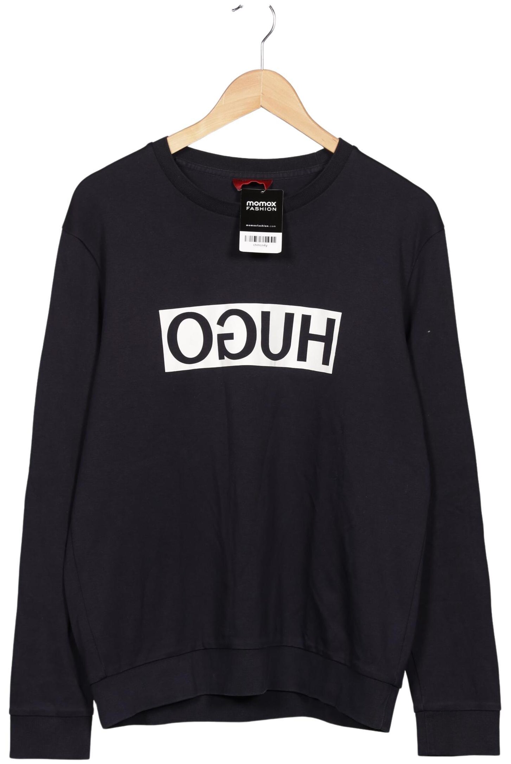 HUGO Sweatshirt & Zip-Up Hoodie in L in Blue: front