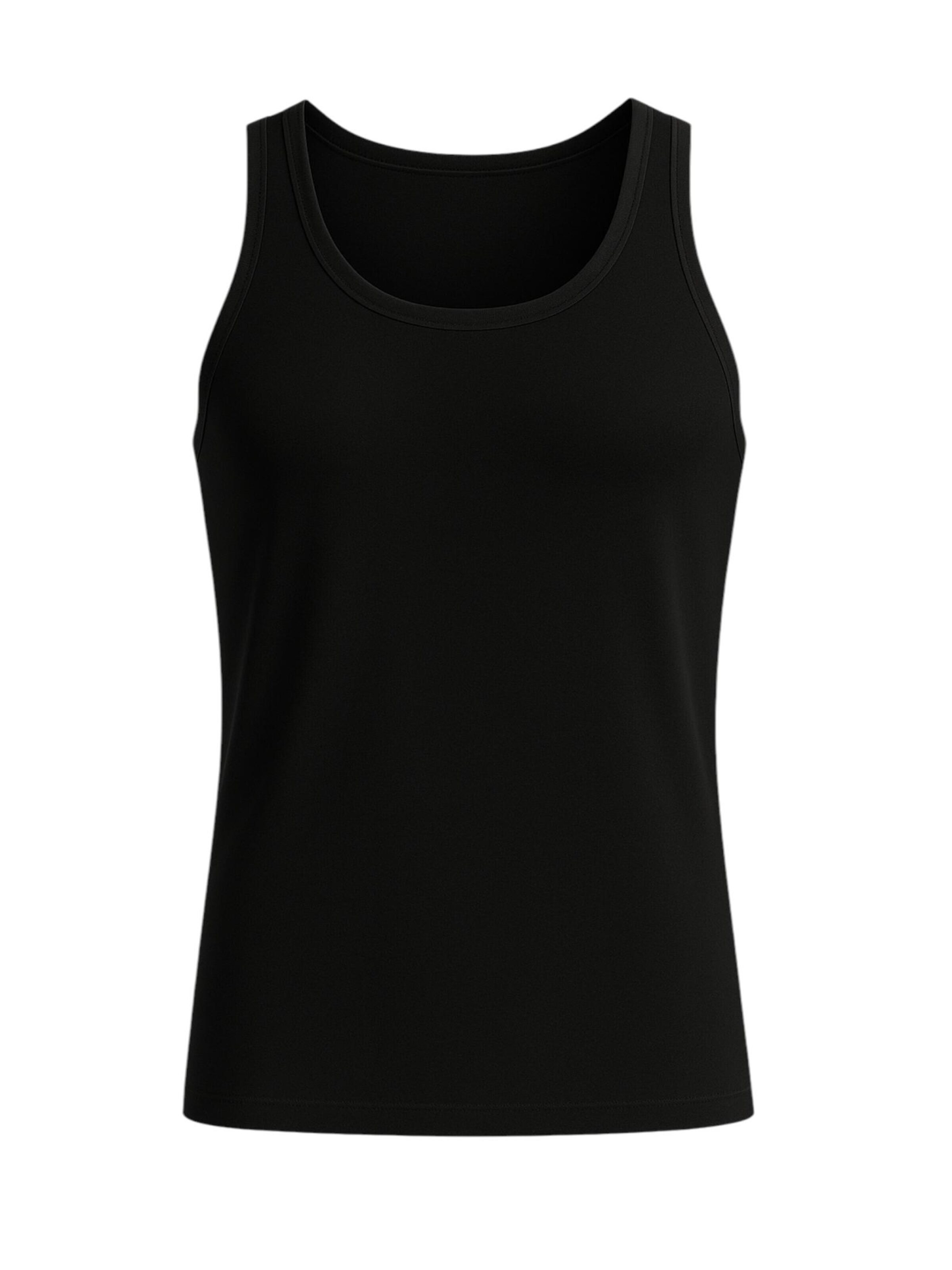 Maillot de corps 'BasicPack' fashionshowcase en noir : devant