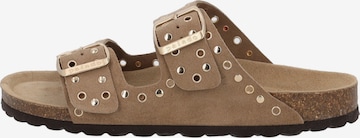 Palado Mules 'Korfu' in Beige: front