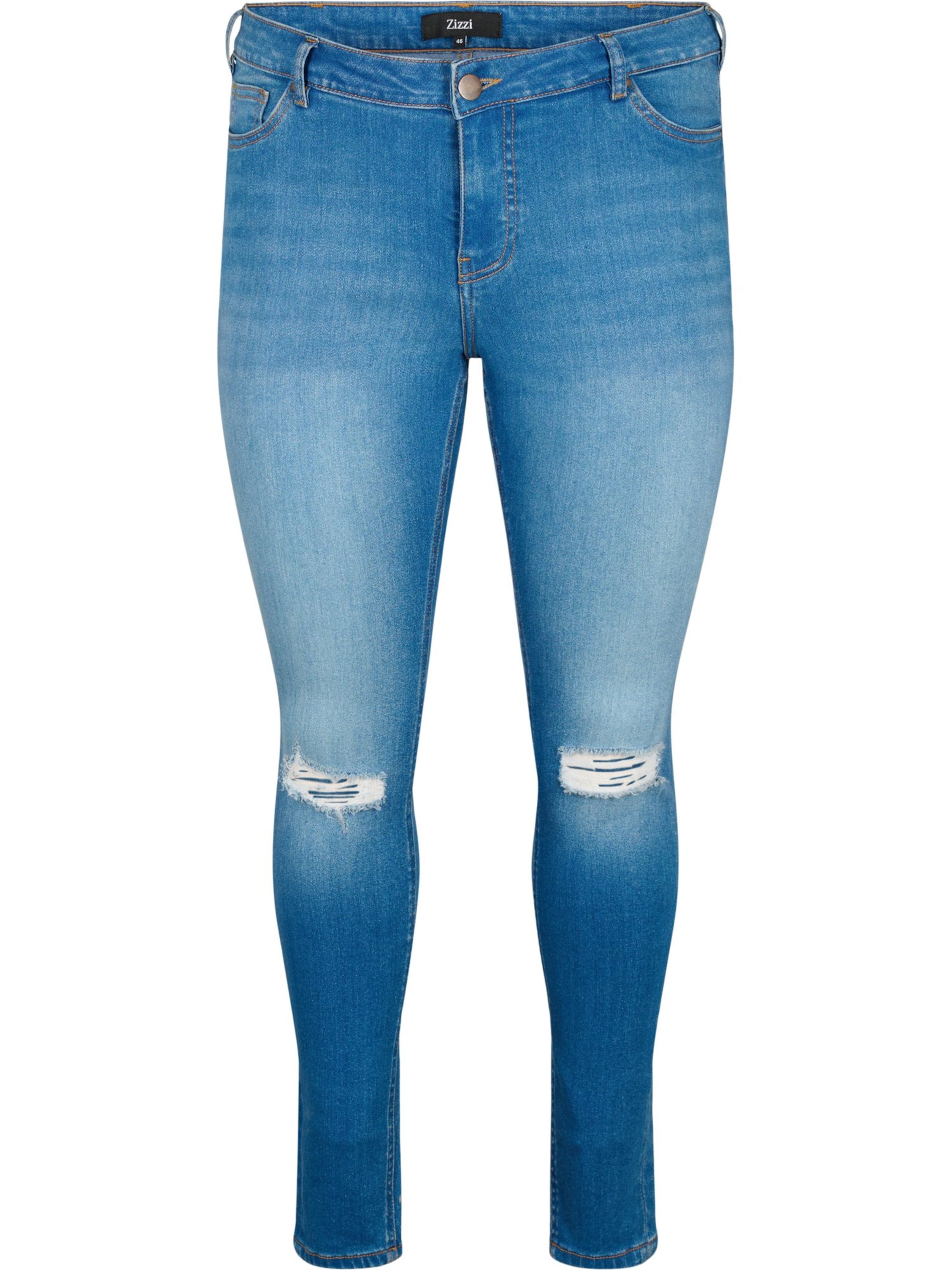 Slimfit Jeans 'SANNA FIT' di Zizzi in blu: frontale