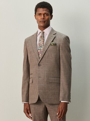 Next Regular fit Colbert in Bruin: voorkant