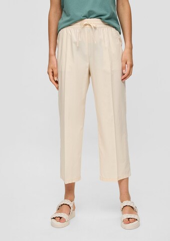 Loosefit Pantaloni di s.Oliver in beige: frontale
