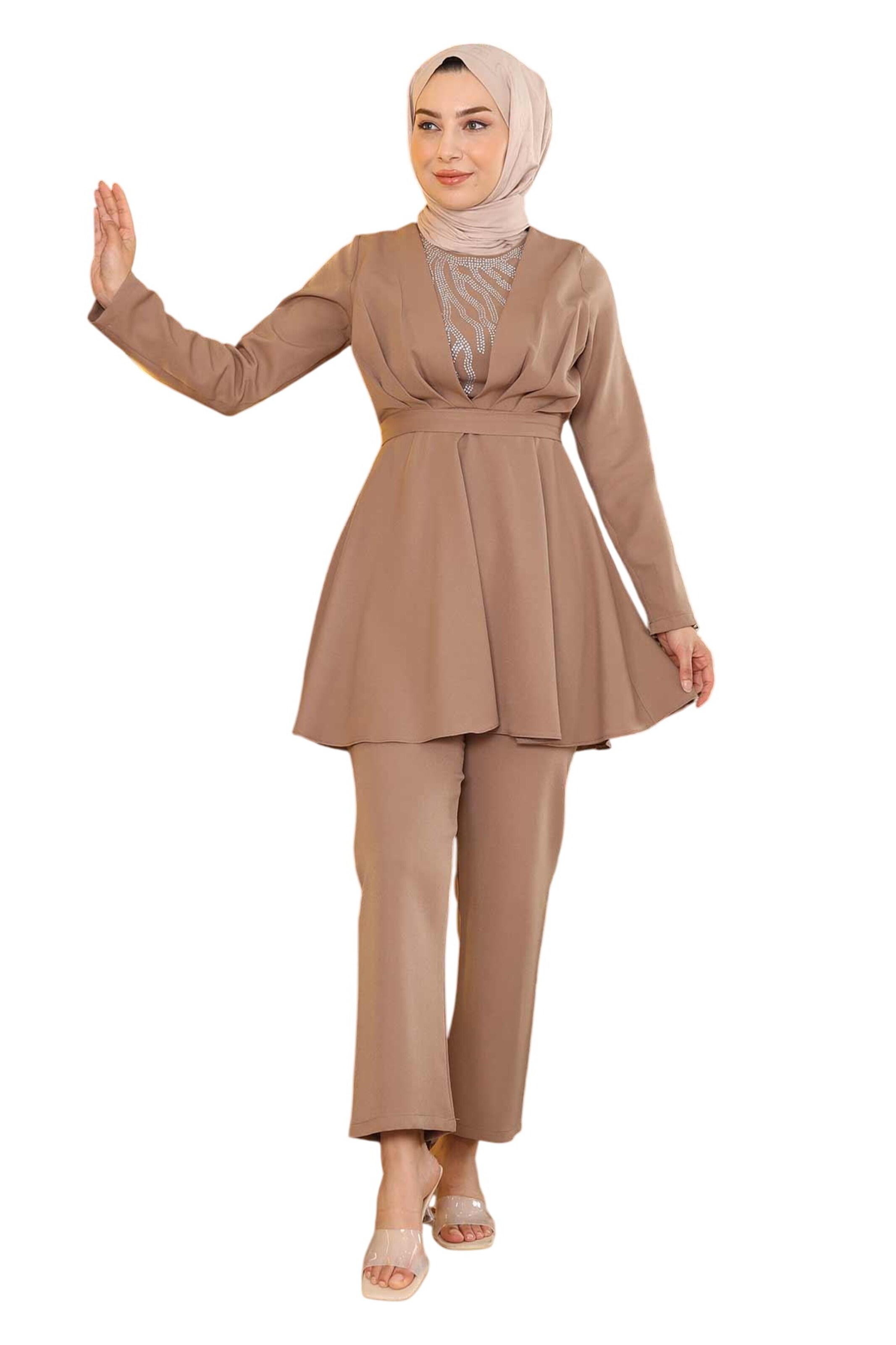MODAMIHRAM Pantsuit in Beige