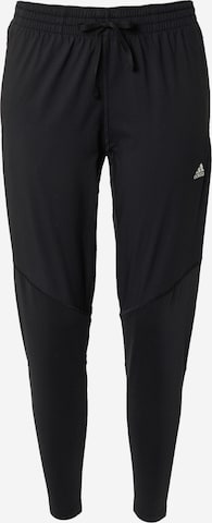 ADIDAS PERFORMANCE Workout Pants 'Fast Running' in Black: front