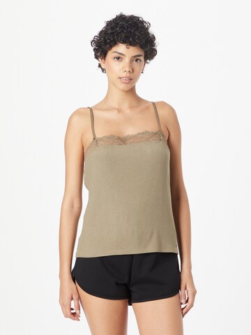 Calvin Klein Underwear Schlafshirt in Beige: predná strana