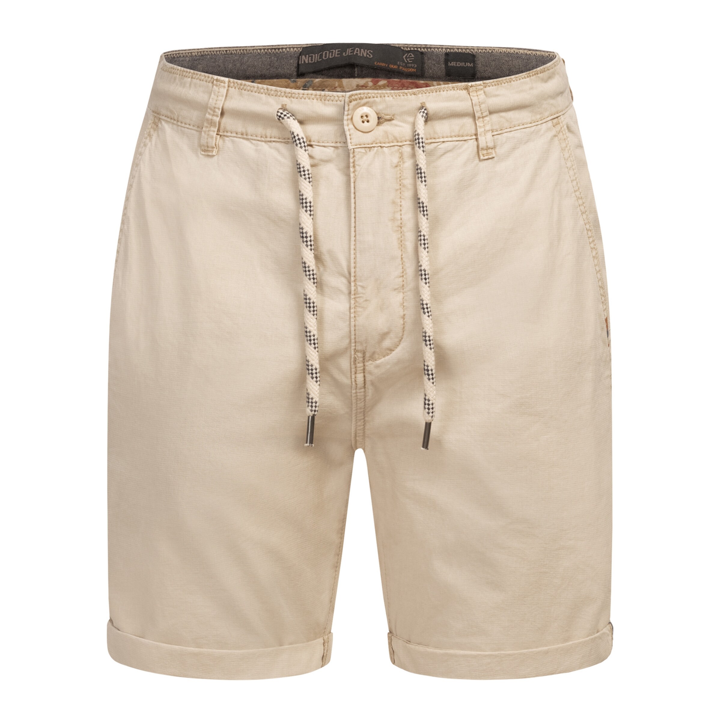 INDICODE JEANS Regular Hose in Beige: Vorderseite