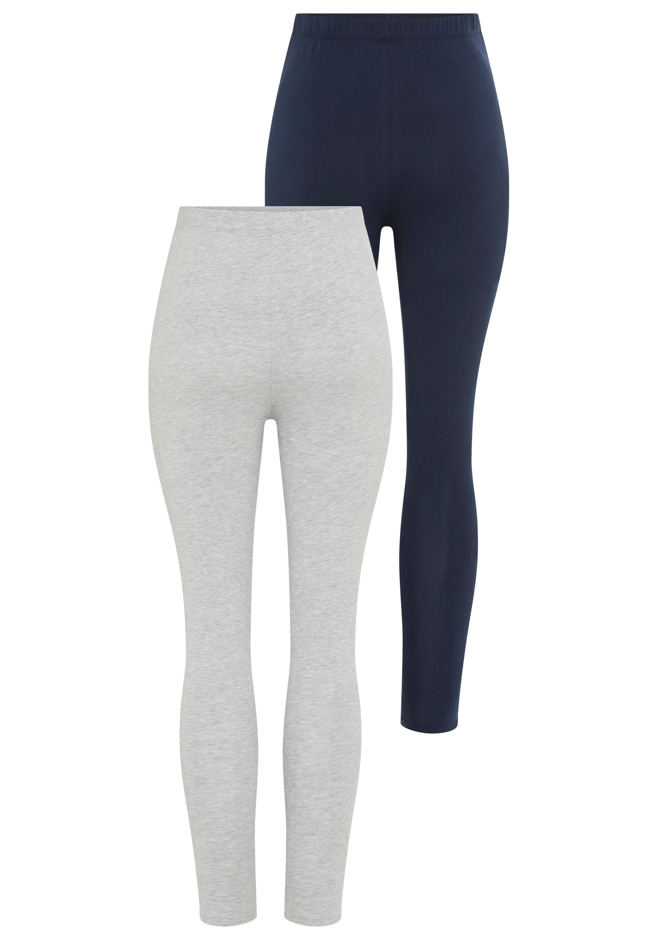 Neun Monate Umstandsleggings in marine / hellgrau, Produktansicht