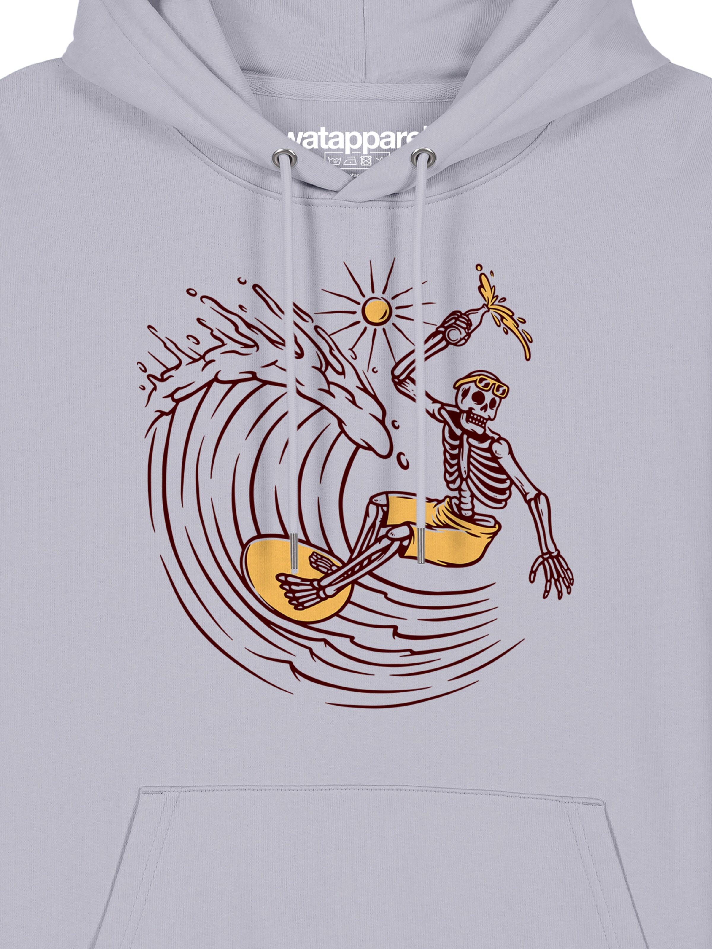 Sweat-shirt 'Surfing for life' Watapparel en violet