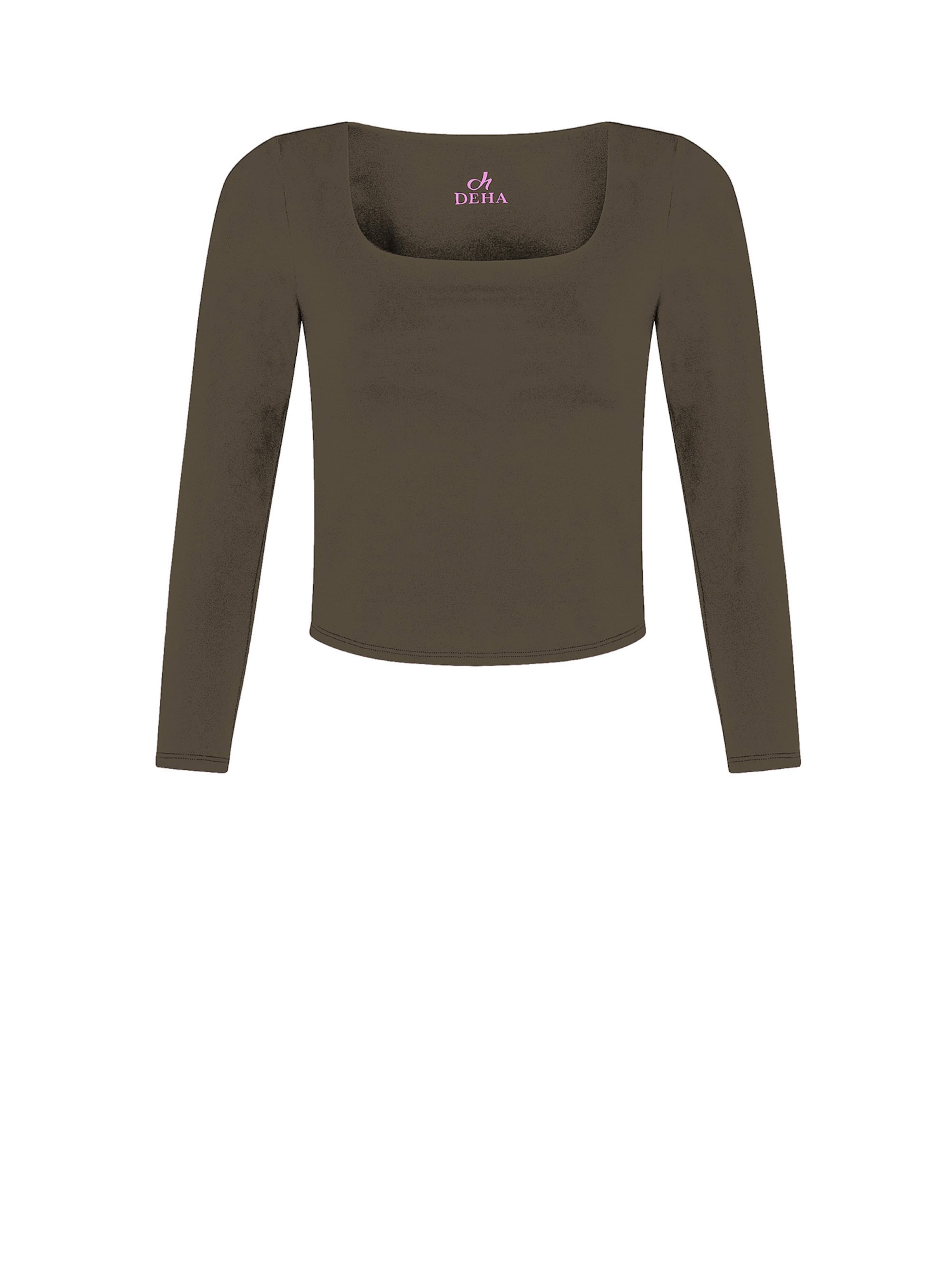 DEHA Langarm in Braun: Vorderseite