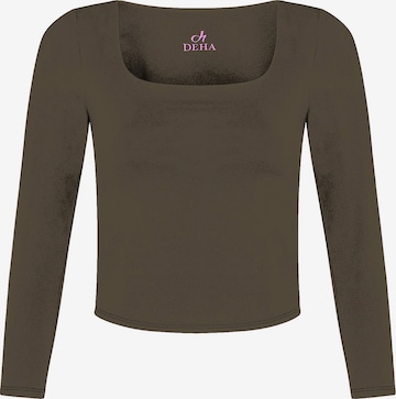 T-shirt DEHA en marron : devant