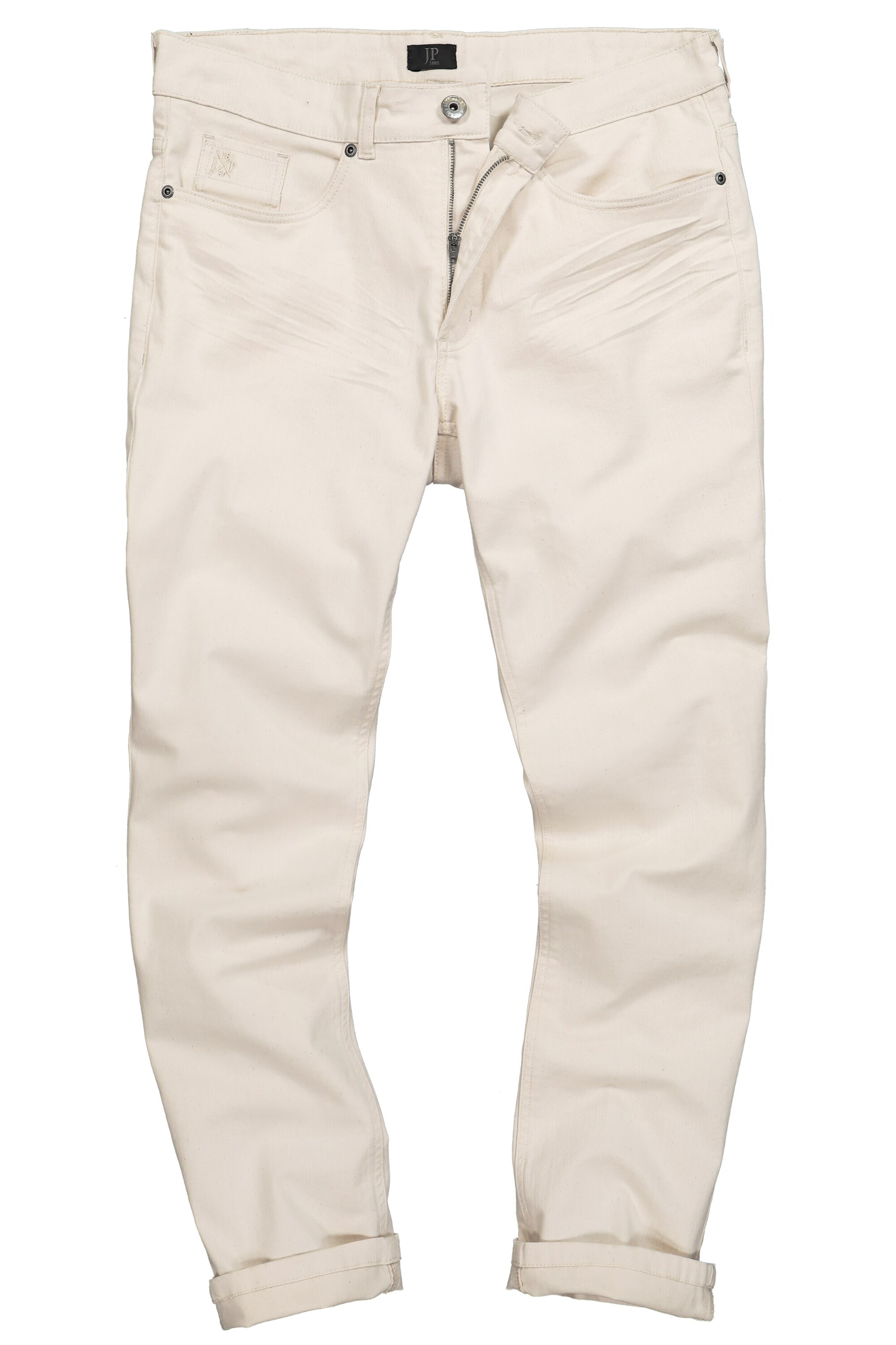 JP1880 Tapered Jeans in Weiß: Vorderseite