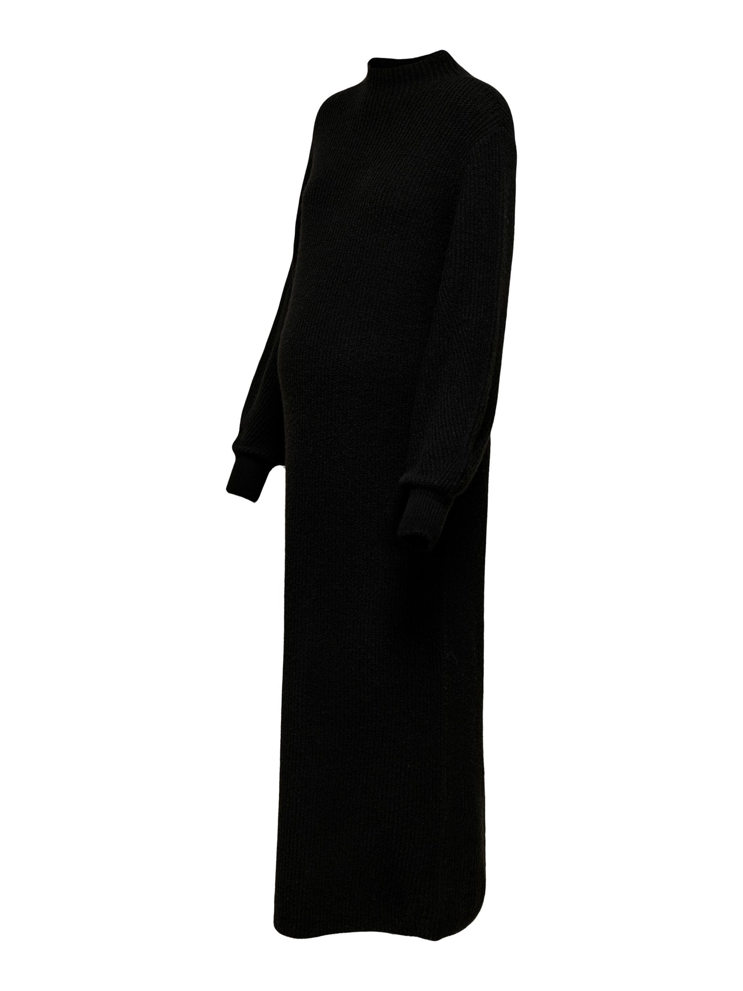 Only Maternity Kleid 'Lucca' in Schwarz: Vorderseite