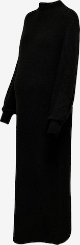 Only Maternity - Vestido de malha 'Lucca' em preto: frente