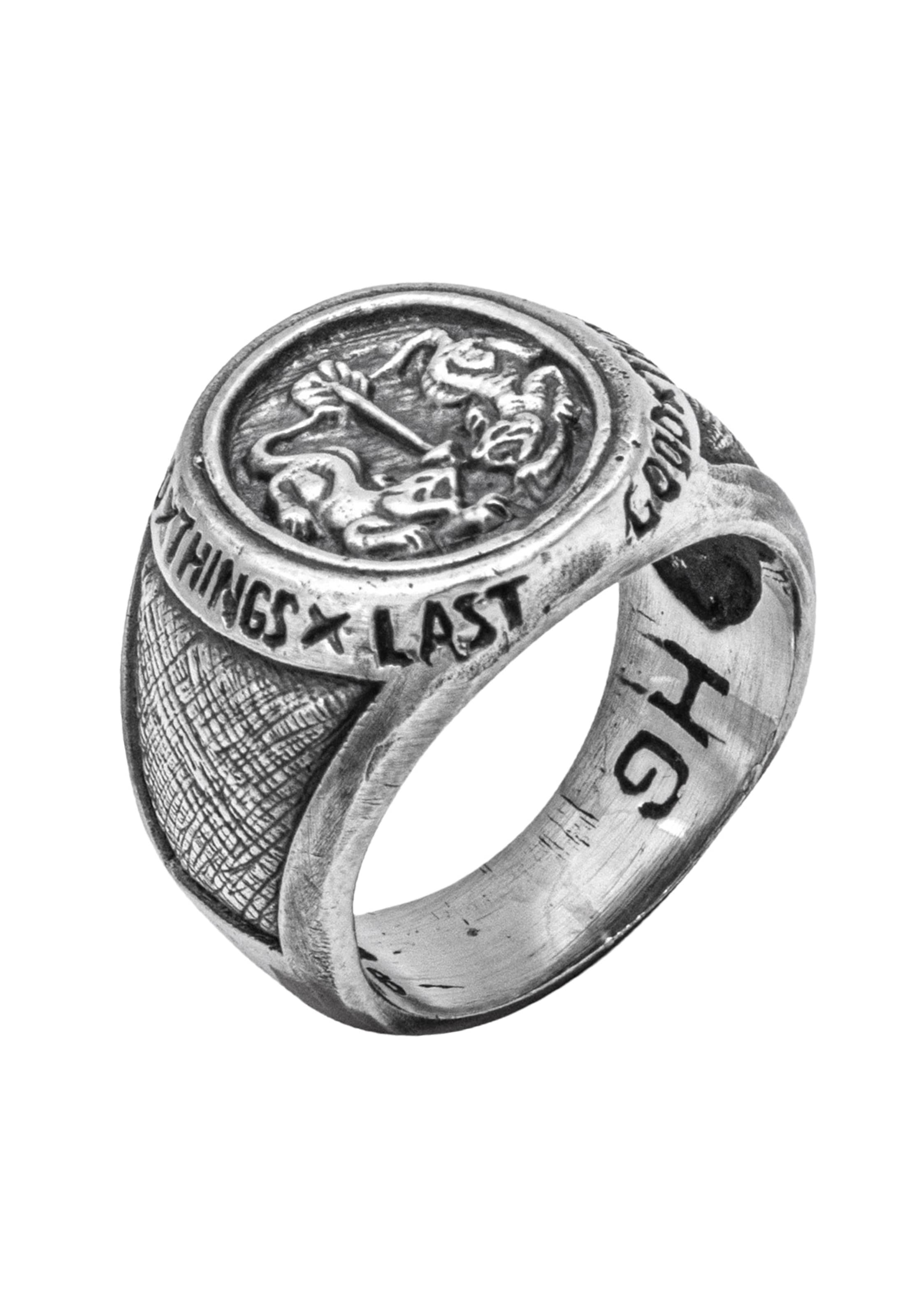 Haze&Glory Ring 'Twin Tiger' i sølv: forside