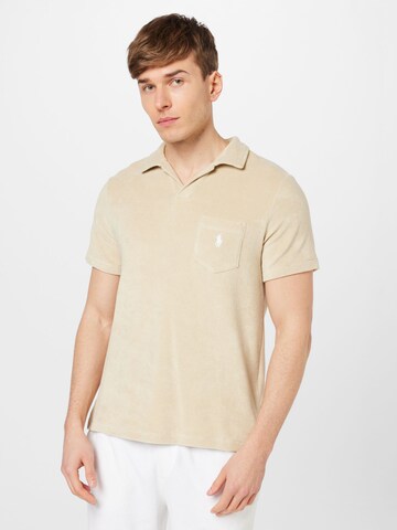 T-Shirt Polo Ralph Lauren en beige : devant