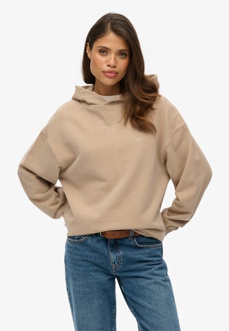 Superdry Sweatshirt in Beige: voorkant