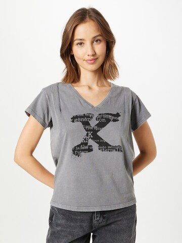 T-shirt IKKS en gris : devant