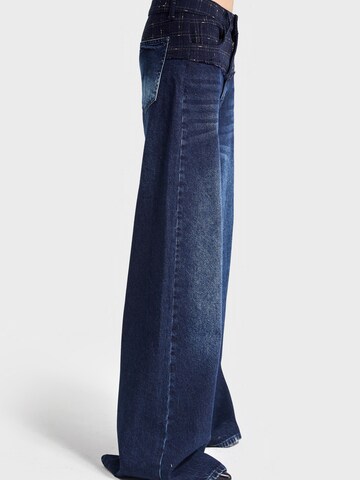 IT'S BASIC Wide leg Jeans 'Palazzo Mid Rise Jeans' in Blauw