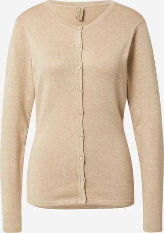 Soyaconcept Knit Cardigan 'DOLLIE' in Beige: front