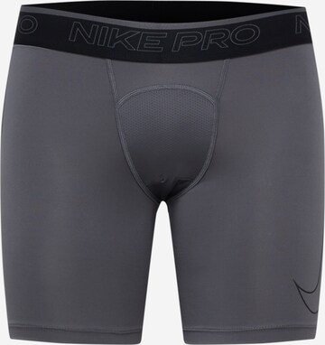 NIKE - Skinny Calzoncillo deportivo en gris: frente