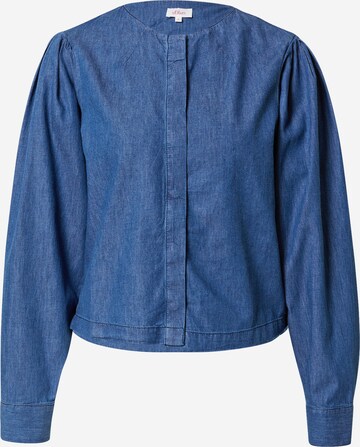 s.Oliver Blouse in Blauw: voorkant