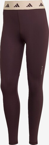 ADIDAS PERFORMANCE Sportbroek 'Techfit' in Lila: voorkant