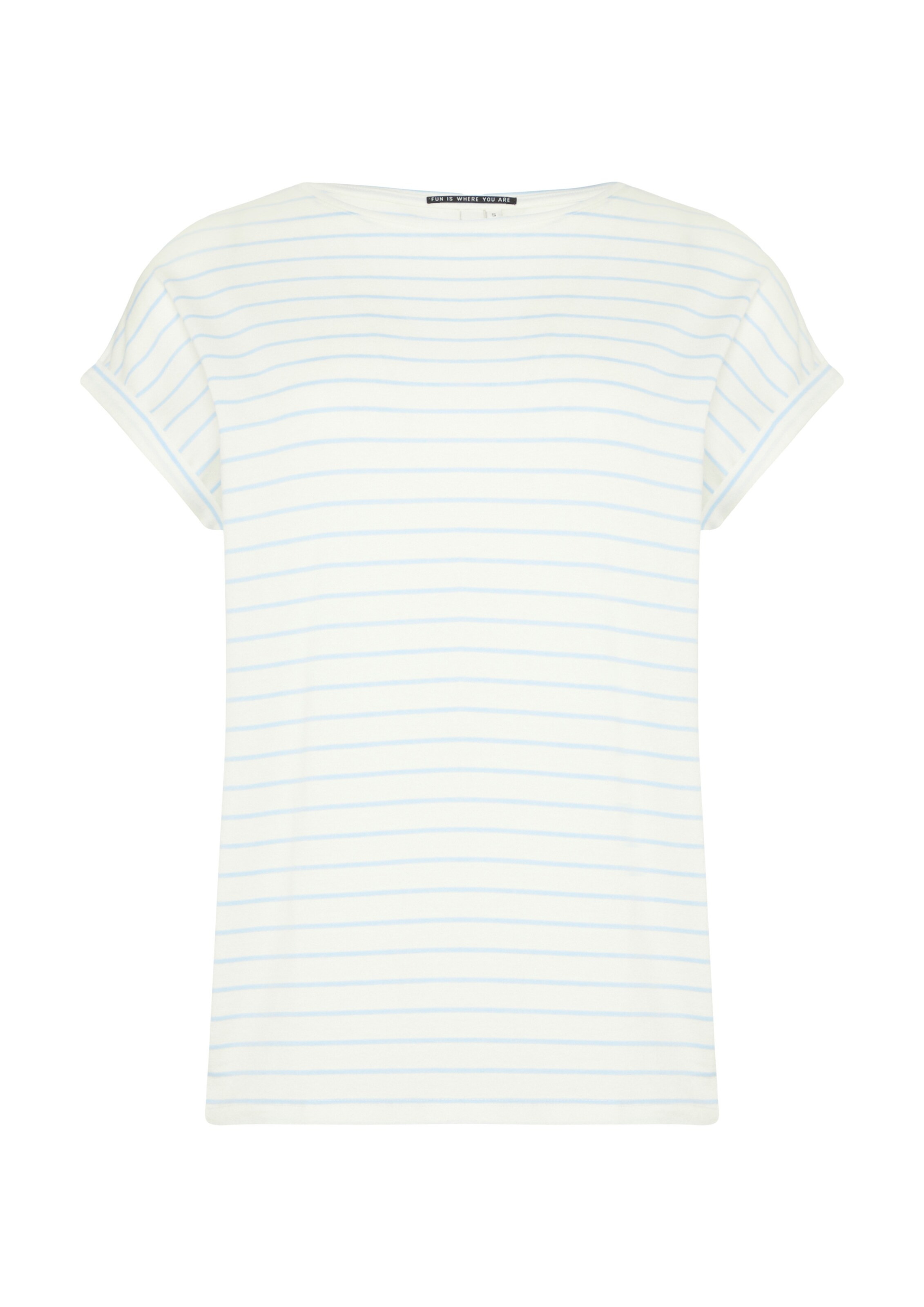 QS Shirt in Blau: Vorderseite