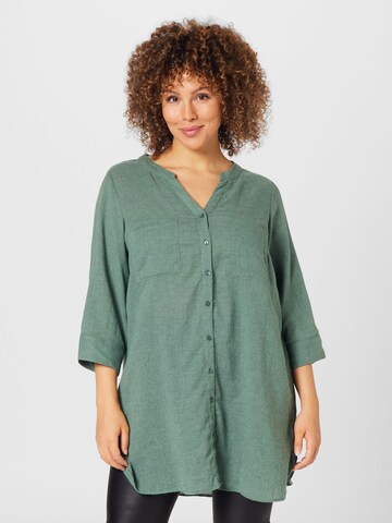 Zizzi - Blusa 'FIE' en verde: frente