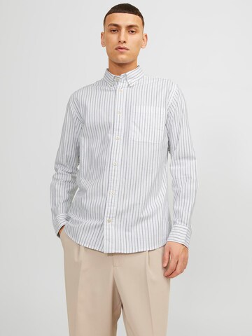 Coupe regular Chemise 'BROOK' JACK & JONES en bleu : devant