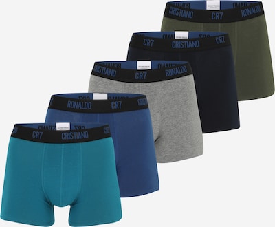 Boxer trumpikės iš CR7 - Cristiano Ronaldo, spalva – tamsiai mėlyna jūros spalva / pilka / žalia / benzino spalva, Prekių apžvalga