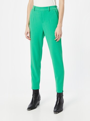 OBJECT Slimfit Chino 'Lisa' in Groen: voorkant