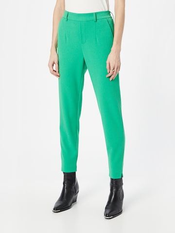 Tapered Pantaloni 'Lisa' de la OBJECT pe verde: față