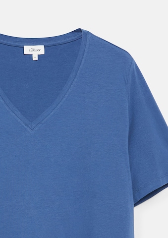 T-shirt s.Oliver CURVE en bleu