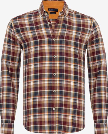 Felix Hardy Button Up Shirt in Red: front